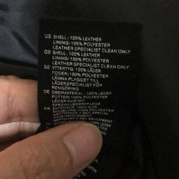 H&M 𝅺Divided Black Leather Jacket 32/US 2 - Picture 7 of 9